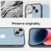 Spigen Optik Crystal Case - тънък силиконов (TPU) калъф за iPhone 14 (сив-прозрачен) 7