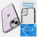 Spigen Optik Crystal Case - тънък силиконов (TPU) калъф за iPhone 14 (сив-прозрачен) 8