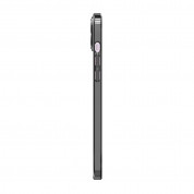 Spigen Optik Crystal Case - тънък силиконов (TPU) калъф за iPhone 14 (сив-прозрачен) 3