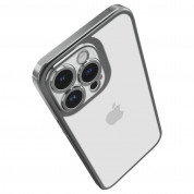 Spigen Optik Crystal Case - тънък силиконов (TPU) калъф за iPhone 14 Pro Max (сив-прозрачен) 6