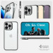 Spigen Optik Crystal Case - тънък силиконов (TPU) калъф за iPhone 14 Pro Max (сив-прозрачен) 13