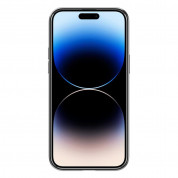 Spigen Optik Crystal Case - тънък силиконов (TPU) калъф за iPhone 14 Pro Max (сив-прозрачен) 2