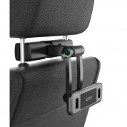 Tech-Protect V2 Stretchable Headrest Car Mount - поставка за смартфон или таблет за седалката на автомобил (черен) 7