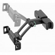 Tech-Protect V2 Stretchable Headrest Car Mount - поставка за смартфон или таблет за седалката на автомобил (черен) 3