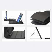 Baseus Brilliance Keyboard Case (ARJK000113) - кожен калъф и безжична блутут клавиатура за iPad Pro 11 M1 (2021), iPad Pro 11 (2020), iPad Pro 11 (2018) (черен) 8