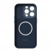 Baseus Liquid Silica MagSafe Gel Case (ARYC000503) - силиконов (TPU) калъф с MagSafe и стъклено защитно покритие за дисплея на iPhone 14 Pro (син) 2