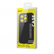 Baseus Liquid Silica MagSafe Gel Case (ARYC000503) - силиконов (TPU) калъф с MagSafe и стъклено защитно покритие за дисплея на iPhone 14 Pro Max (черен) 7