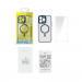 Baseus Frame MagSafe Hybrid Protection Set - хибриден удароустойчив кейс с MagSafe и стъклено защитно покритие за дисплея на iPhone 14 Pro (син-прозрачен) 7