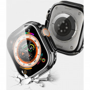 Dux Ducis Samo TPU Case - качествен силиконов (TPU) кейс с вграден протектор за дисплея за Apple Watch Ultra 49мм (черен) 4