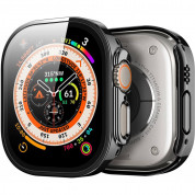 Dux Ducis Hamo Hard Case - качествен твърд кейс с вграден стъклен протектор за дисплея на Apple Watch Ultra 49мм (черен) 1