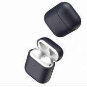 Dux Ducis AirPods Plen Serires Premium Case - силиконов (TPU) калъф с връзка за ръка за Apple AirPods и Apple AirPods 2 (тъмносин) 2