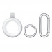 Otterbox Rugged AirTag Case - хибриден удароустойчив ключодържател за Apple AirTag (бял) 5