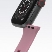 Otterbox All Day Comfort Antimicrobial Strap - изключително здрава силиконова каишка за Apple Watch 42мм, 44мм, 45мм, Ultra 49мм (розов) 3
