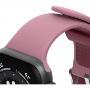Otterbox All Day Comfort Antimicrobial Strap - изключително здрава силиконова каишка за Apple Watch 38мм, 40мм, 41мм (розов) 1