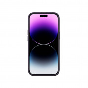 Baseus Liquid Silica Gel Case Set (ARYT020405) - силиконов (TPU) калъф и стъклено защитно покритие за дисплея за iPhone 14 Pro (лилав) 4