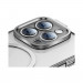 Baseus Glitter MagSafe Hybrid Protection Set - хибриден удароустойчив кейс с MagSafe и стъклено защитно покритие за дисплея на iPhone 14 Pro Max (сребрист-прозрачен) 4