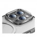 Baseus Glitter MagSafe Hybrid Protection Set - хибриден удароустойчив кейс с MagSafe и стъклено защитно покритие за дисплея на iPhone 14 Pro (сребрист-прозрачен) 4