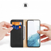 Dux Ducis Hivo Genuine Leather Flip Wallet Case for Samsung Galaxy S23 (black) 1