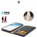 Dux Ducis Hivo Genuine Leather Flip Wallet Case - кожен калъф от естествена кожа с поставка и отделение за кр. карти за Samsung Galaxy S23 (черен) 3