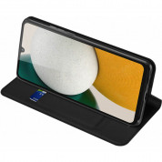 Dux Ducis Skin Pro Case - кожен калъф с поставка и отделение за кр. карти за Samsung Galaxy A34 5G (черен) 4