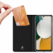 Dux Ducis Skin Pro Case - кожен калъф с поставка и отделение за кр. карти за Samsung Galaxy A34 5G (черен) 3