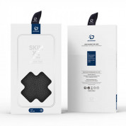 Dux Ducis Skin X2 Case - кожен калъф с поставка и отделение за кр. карти за Samsung Galaxy S23 (черен) 4