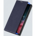 Dux Ducis Skin X2 Case - кожен калъф с поставка и отделение за кр. карти за Samsung Galaxy S23 Ultra (син) 4