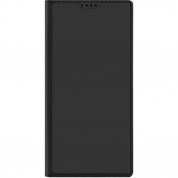 Dux Ducis Skin Pro Case - кожен калъф с поставка и отделение за кр. карти за Samsung Galaxy S23 Ultra (черен) 9