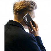 Dux Ducis Skin Pro Case - кожен калъф с поставка и отделение за кр. карти за Samsung Galaxy S23 Ultra (черен) 8