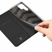 Dux Ducis Skin Pro Case - кожен калъф с поставка и отделение за кр. карти за Samsung Galaxy S23 Ultra (черен) 7