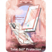 i-Blason Cosmo SupCase Protective Case - удароустойчив хибриден кейс с вграден протектор за дисплея за Samsung Galaxy S23 Ultra (бял) 4
