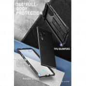 i-Blason SUPCASE ArmorBox Case - удароустойчив хибриден кейс с вграден протектор за дисплея за Samsung Galaxy S23 Ultra (черен) 4