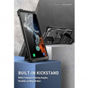 i-Blason SUPCASE ArmorBox Case - удароустойчив хибриден кейс с вграден протектор за дисплея за Samsung Galaxy S23 Ultra (черен) 7