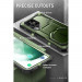 i-Blason SUPCASE ArmorBox Case - удароустойчив хибриден кейс с вграден протектор за дисплея за Samsung Galaxy S23 Ultra (зелен) 6