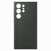 Samsung Silicone Cover Case EF-PS918TGE- оригинален силиконов кейс за Samsung Galaxy S23 Ultra (тъмнозелен) 3