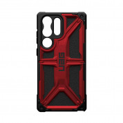 Urban Armor Gear Monarch Case - удароустойчив хибриден кейс за Samsung Galaxy S23 Ultra (черен-червен) 6