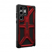 Urban Armor Gear Monarch Case - удароустойчив хибриден кейс за Samsung Galaxy S23 Ultra (черен-червен) 2
