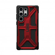 Urban Armor Gear Monarch Case - удароустойчив хибриден кейс за Samsung Galaxy S23 Ultra (черен-червен)