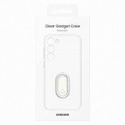 Samsung Clear Gadget Cover EF-XS916CT оригинален поликарбонатов кейс с поставка за Samsung Galaxy S23 Plus (прозрачен) 10