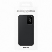 Samsung Galaxy S-View Wallet Cover EF-ZS916CBE - оригинален калъф през който виждате информация от дисплея за Samsung Galaxy S23 Plus (черен) 5