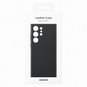 Samsung Leather Cover EF-VS918LB - оригинален кожен кейс (естествена кожа) за Samsung Galaxy S23 Ultra (черен) 5