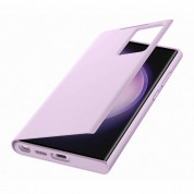 Samsung Galaxy S-View Wallet Cover EF-ZS918CV - оригинален калъф през който виждате информация от дисплея за Samsung Galaxy S23 Ultra (розов) 2