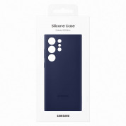Samsung Silicone Cover Case EF-PS918TNE- оригинален силиконов кейс за Samsung Galaxy S23 Ultra (тъмносин) 5