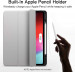 ESR Rebound Pencil Case - полиуретанов калъф с поставка и отделение за Apple Pencil 2 за iPad Pro 12.9 M2 (2022), iPad Pro 12.9 M1 (2021), iPad Pro 12.9 (2020), iPad Pro 12.9 (2018) (сив) 4