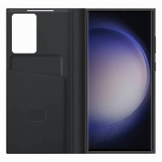 Samsung Galaxy S-View Wallet Cover EF-ZS918CB - оригинален калъф през който виждате информация от дисплея за Samsung Galaxy S23 Ultra (черен) 4