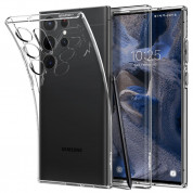 Spigen Liquid Crystal Case - тънък силиконов (TPU) калъф за Samsung Galaxy S23 Ultra (прозрачен)  9