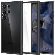 Spigen Ultra Hybrid Case - хибриден кейс с висока степен на защита за Samsung Galaxy S23 Ultra (черен-прозрачен) 2