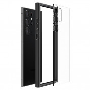 Spigen Ultra Hybrid Case - хибриден кейс с висока степен на защита за Samsung Galaxy S23 Ultra (черен-прозрачен) 9