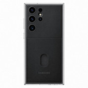 Samsung Frame Cover EF-MS918CBEGWW - оригинален хибриден кейс от две части за Samsung Galaxy S23 Ultra (черен-прозрачен)