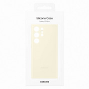 Samsung Silicone Cover Case EF-PS918TU- оригинален силиконов кейс за Samsung Galaxy S23 Ultra (бял) 5